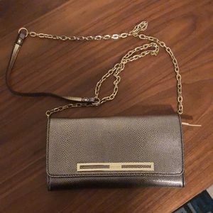 Gold NINE WEST Convertible Purse/Clutch